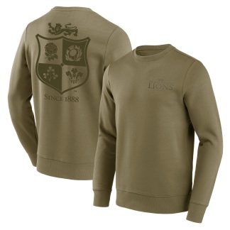 British & Irish Lions Large Mono Graphic Crew Sweatshirt - Green