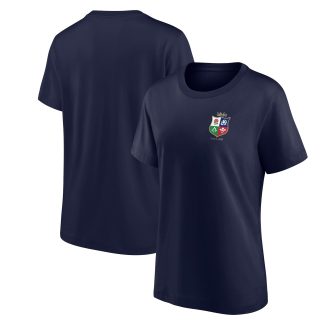 British & Irish Lions Small Crest T-Shirt - Navy - Womens
