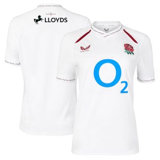 England Rugby Home Replica Jersey 2026/27 - White - Womens