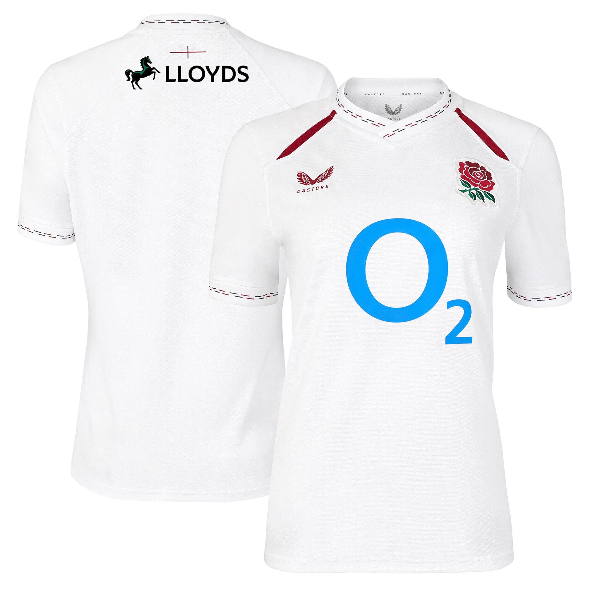 England Rugby Home Replica Jersey 2026/27 - White - Womens