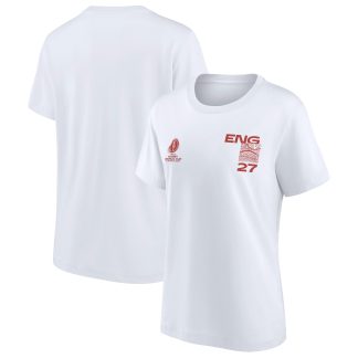 England Rugby Supporter Graphic T-Shirt - White - Womens