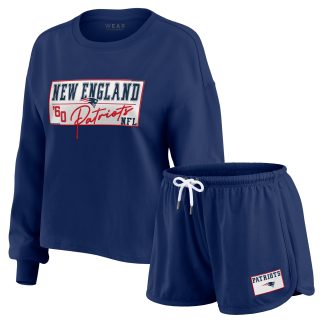 New England Patriots Wear By Erin Andrews Rugby Jersey Set - Womens